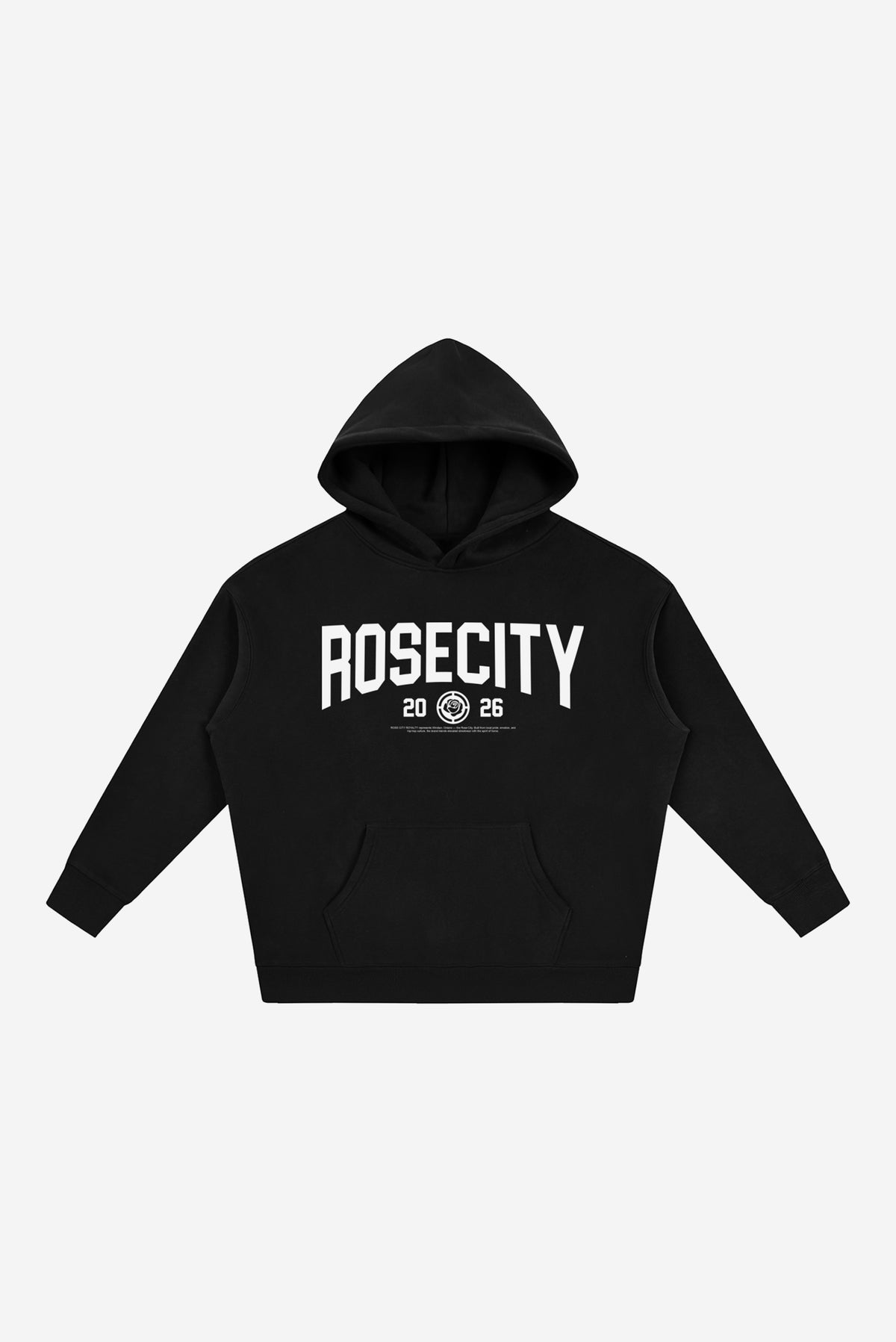 RC State  - Oversize Fleeced Hoodie (Black)