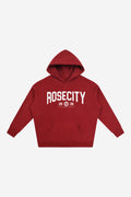 RC State  - Oversize Fleeced Hoodie (Red)