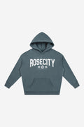 RC State  - Oversize Fleeced Hoodie (Gray Blue)