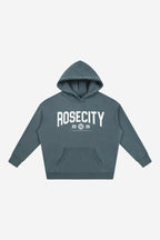 RC State  - Oversize Fleeced Hoodie (Gray Blue)