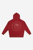 Rose City Essentials - Oversize Fleeced Hoodie (Red)