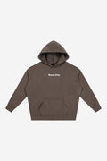 Rose City Essentials - Oversize Fleeced Hoodie (Dark Brown)