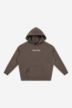 Rose City Essentials - Oversize Fleeced Hoodie (Dark Brown)