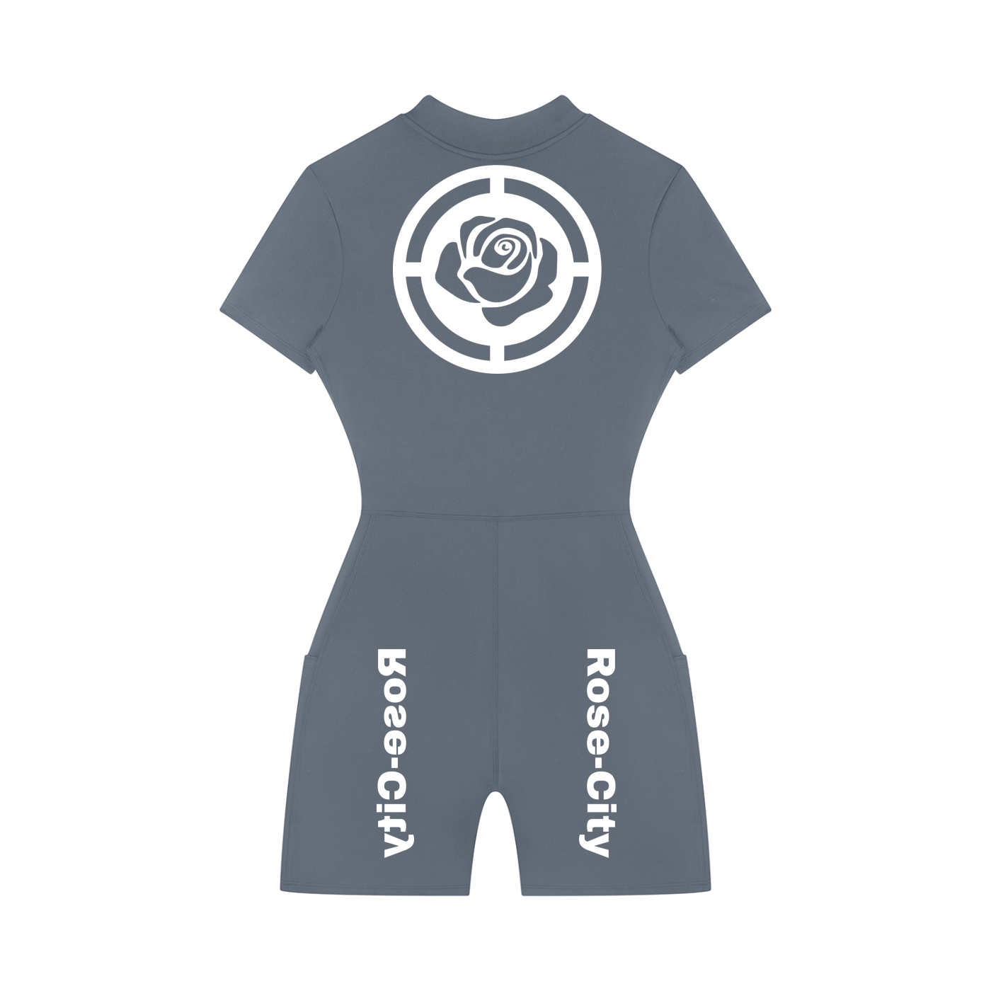 Women's Quarter-Zip Short Sleeve Romper