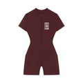 Women's Quarter-Zip Short Sleeve Romper