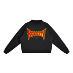 Essential Fleece Mock-Neck Crew Sweatshirt